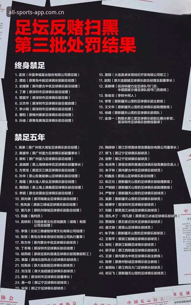 足协第三批禁足名单深度解读：在完美体育官网追踪足球反腐新动态的完整指南
